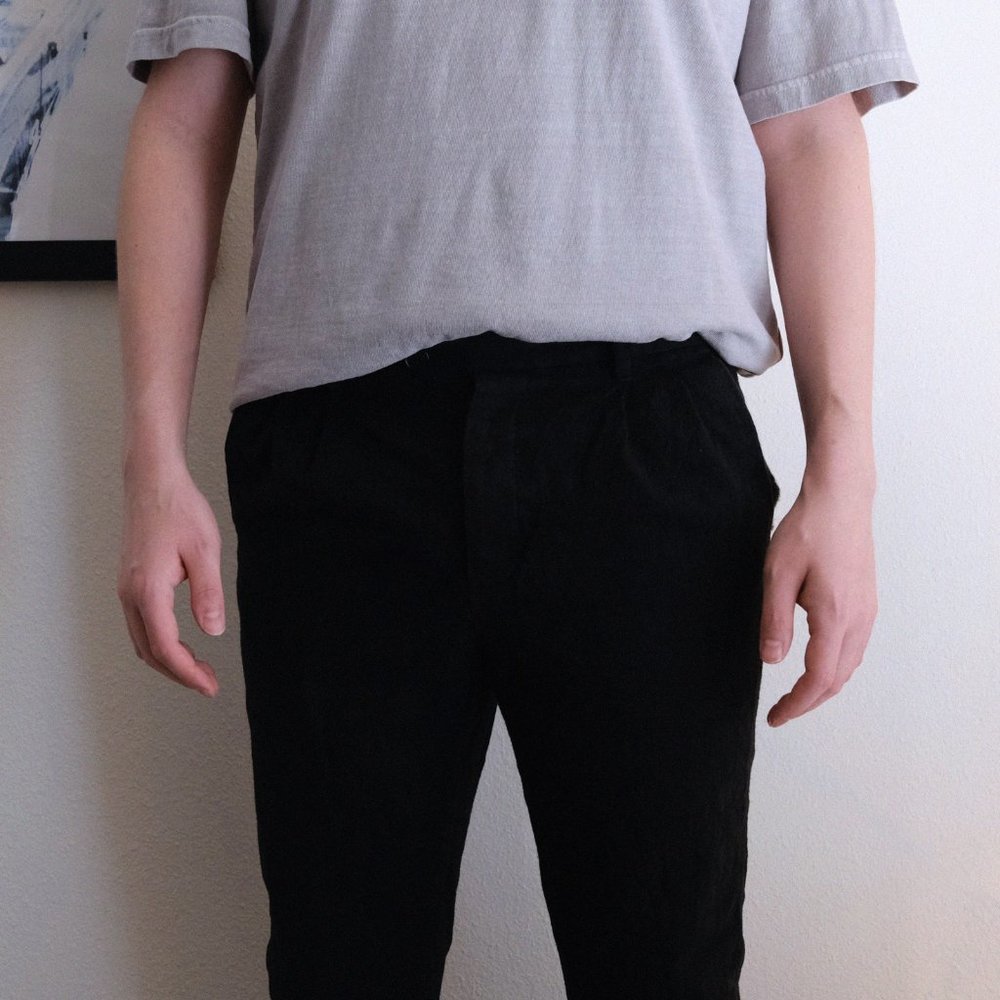 AllSaints Tallis Slim Fit Cropped Tapered Pants